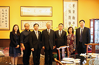 Prof. Fok Tai-fai (middle), Pro-Vice-Chancellor and colleagues meet with delegates from Renmin University of China